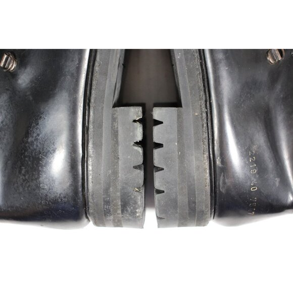 Common Projects Lace Up Leather Combat Boots Mens 40 US 7 O908 - Picture 4 of 11